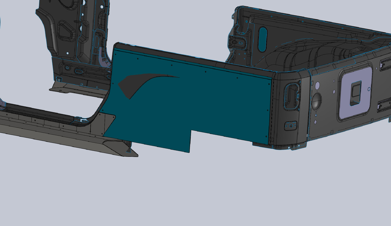 2 door JK Full Corner Guard BLANKS Builders Kit GenRight Jeep Parts