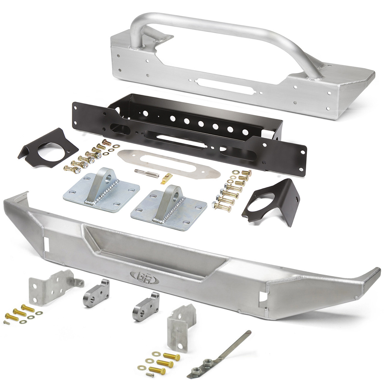 軽量化JEEP GenRight Off Road アルミフロントバンパー JK Jeep JK Ultra Clearance Bumpers | Aluminum Front & Rear Kit