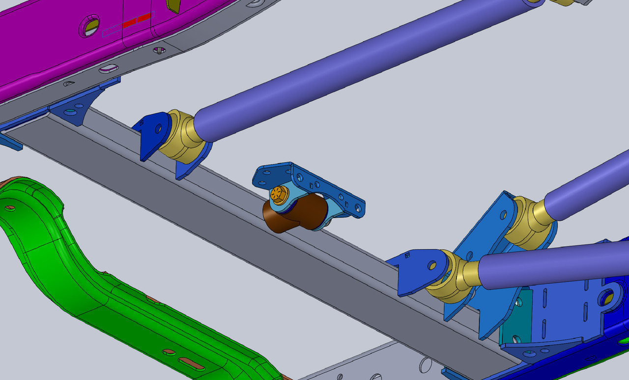 Universal Transmission Crossmember Kit GenRight Jeep Parts