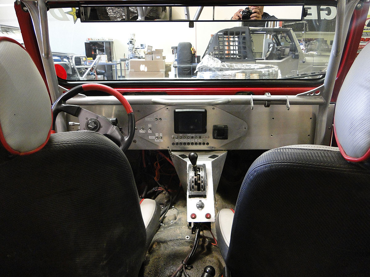 Jeep YJ Aluminum Dash w/ Switch Panel Custom Dashboard