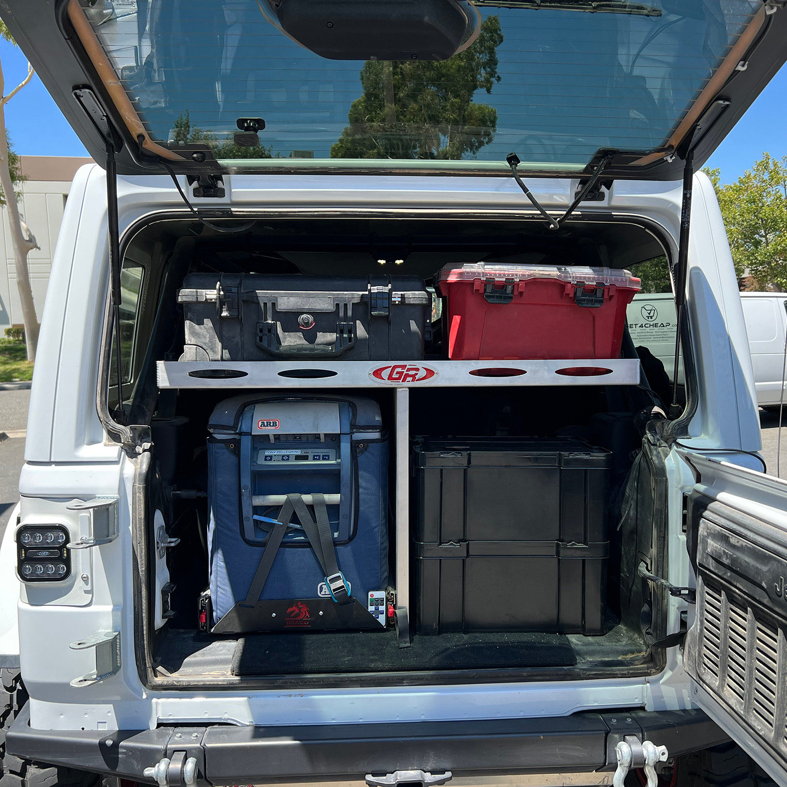 Genright Cargo Rack Aluminum Jeep Cargo Rack | Overland & Camping Gear Carrier | GenRight ...