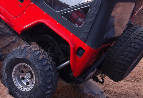 Genright's reshaped bezel allows for a full rear flare & factory filler neck and cap Genright's reshaped bezel allows for a full rear flare & factory filler neck and cap