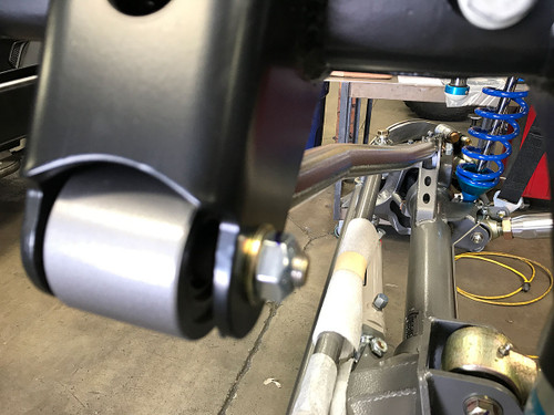 Here you can see the slight bends in the 1/4" thick wall CrMo tubing Here you can see the slight bends in the 1/4" thick wall CrMo tubing