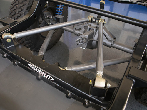 Double Triangulated Rear 4-Link Suspension Top View Double Triangulated Rear 4-Link Suspension Top View