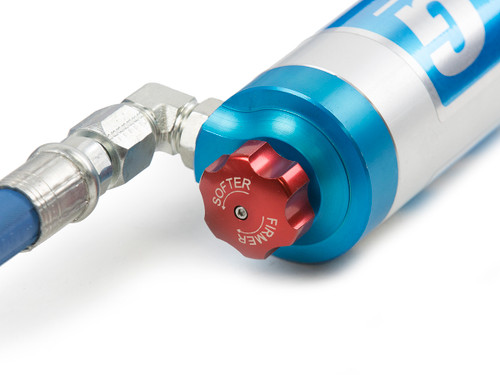 Adjustable clicker knob allows for easy Compression adjustment Adjustable clicker knob allows for easy Compression adjustment