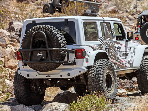 Shown on a Jeep Wrangler JLU powder coated black. Shown on a Jeep Wrangler JLU powder coated black.