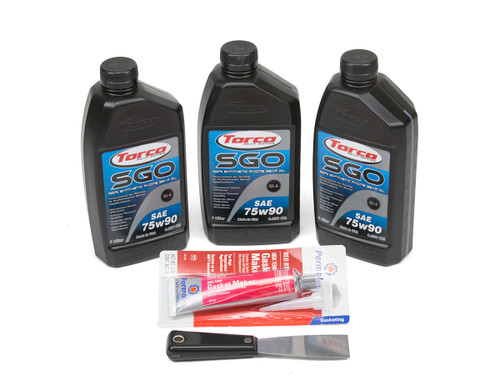 Torco Front or Rear Diff Fluid Change Kit (75w90 Pictured)