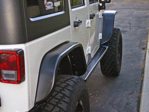 Jeep JK 4" Flare Rear Tube Fenders Powder Coated Black Jeep JK 4" Flare Rear Tube Fenders Powder Coated Black