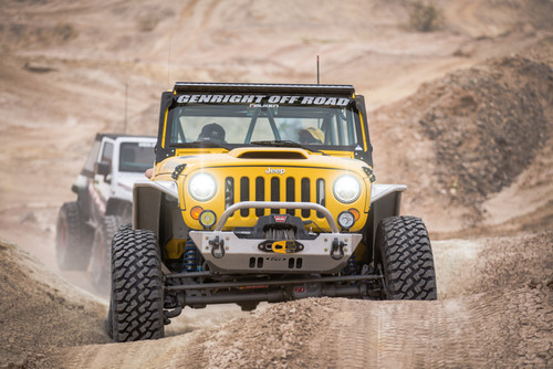 Vision X 7" Vortex LED Halo Headlights on the trail. Vision X 7" Vortex LED Halo Headlights on the trail.