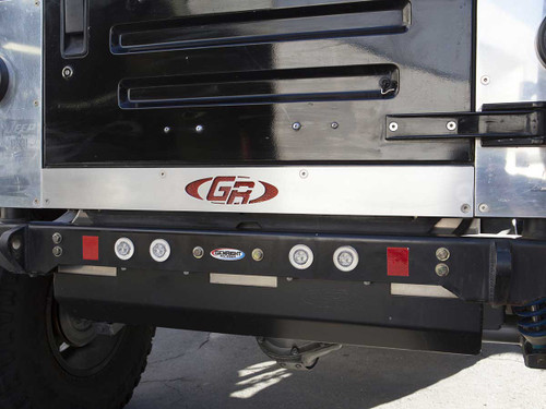 Shown here installed between two 3/16" thick aluminum corner guards Shown here installed between two 3/16" thick aluminum corner guards