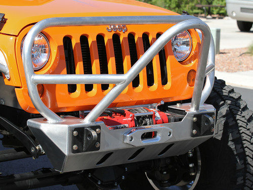 軽量化JEEP GenRight Off Road アルミフロントバンパー JK Jeep Wrangler Front Bumper | Jeep JK Grill Guard | Aluminum Jeep