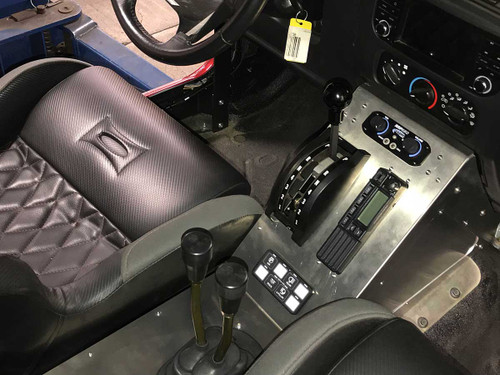 GenRight's aluminum center console puts the shifter in the perfect position GenRight's aluminum center console puts the shifter in the perfect position
