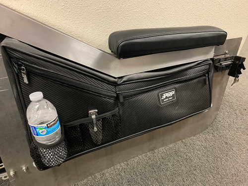 Mesh pockets to hold water bottles and other easy to access accessories Mesh pockets to hold water bottles and other easy to access accessories