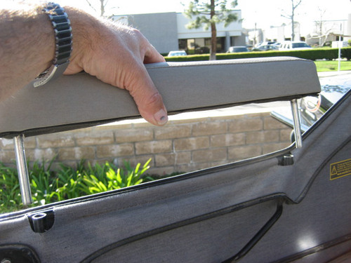 Fits in the same holes the window mounts into.