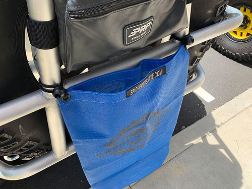 Opening at the top makes it easy to stuff trash or other items into the bag