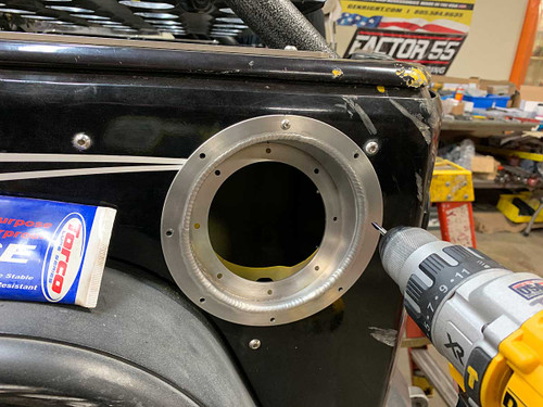 Installing the bezel on the side of a Jeep JK Installing the bezel on the side of a Jeep JK