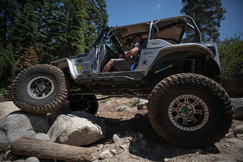 Jeff testing the TJ Tracer kit out on the trail Jeff testing the TJ Tracer kit out on the trail