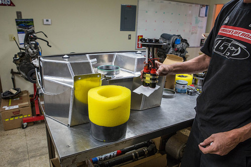 Installing the Aeromotive in-tank pump in the GenRight tank Installing the Aeromotive in-tank pump in the GenRight tank
