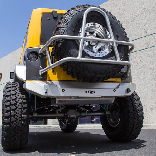 Jeep JK Aluminum Rear Bumper & Tire Carrier Package Jeep JK Aluminum Rear Bumper & Tire Carrier Package