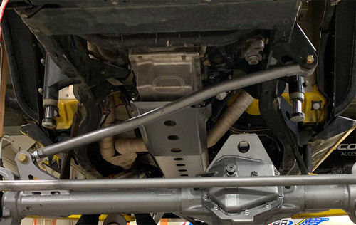 Front view of the GenRight JK Elite engine skid installed Front view of the GenRight JK Elite engine skid installed