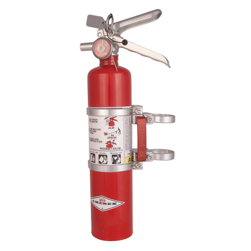 Quick release fire extinguisher mount w/ 2.5lb extinguisher - Anodized Aluminum Quick release fire extinguisher mount w/ 2.5lb extinguisher - Anodized Aluminum