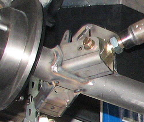 One piece design allows for more weld surface to the axle tube One piece design allows for more weld surface to the axle tube