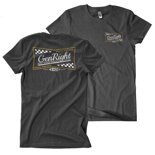 GenRight Trail Tested Shirt (Short Sleeve) - Heather Black