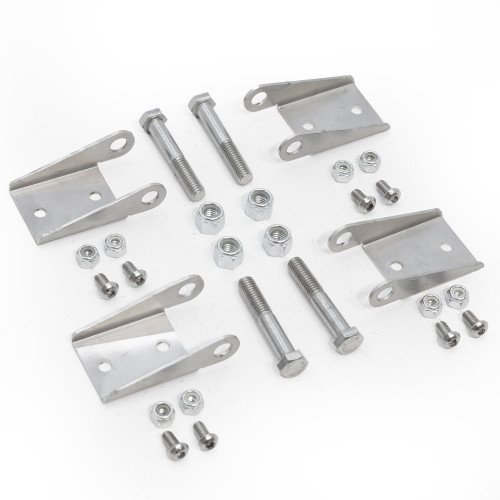 Comes with door side hinge hardware.