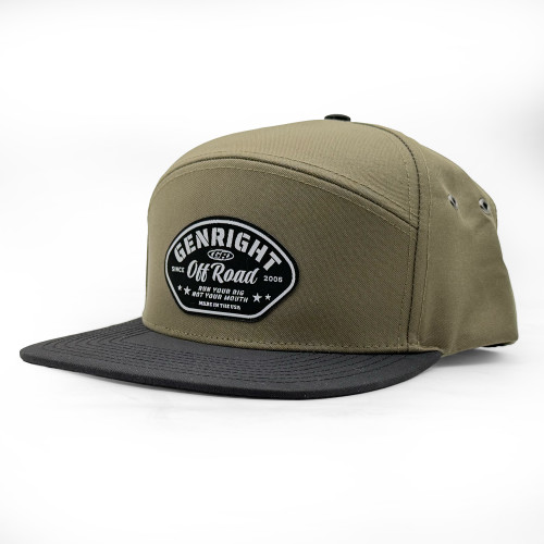 GenRight Classic Label Hat (Military Green/Black)