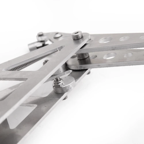 Close up of eccentric stops for the throttle pedal