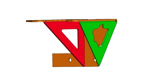 View B of pedal mount