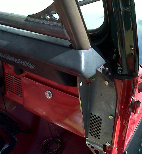 Padded dash can be trimmed to fit around the cage perfectly Padded dash can be trimmed to fit around the cage perfectly