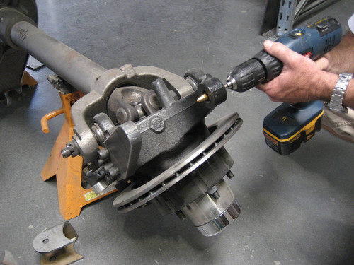 Simply drill the taper out of the cast iron knuckle with a 3/4" drill bit Simply drill the taper out of the cast iron knuckle with a 3/4" drill bit