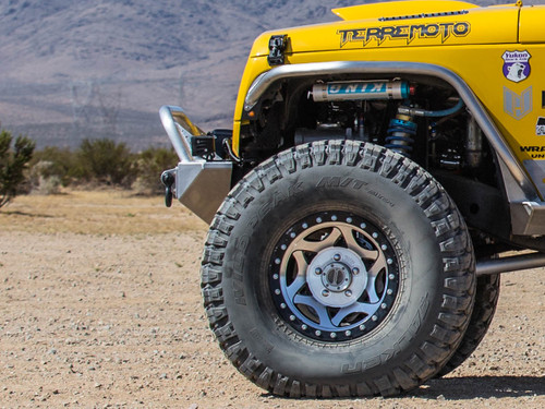 Side Profile of the GR front bumper for the Jeep JK
