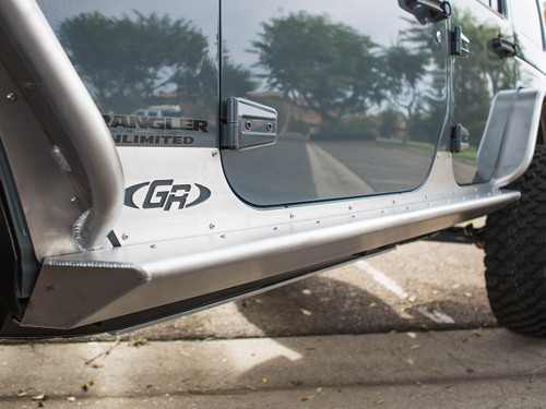 GenRight 4 Door Jeep JK Rocker Guards - Aluminum GenRight 4 Door Jeep JK Rocker Guards - Aluminum