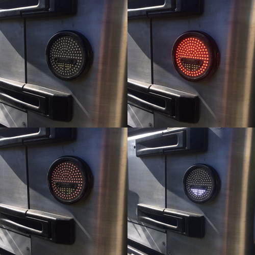 4 stages on the LED tail lights (off, stop, running and reverse)