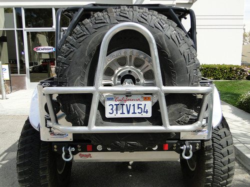 Shown with a 40" Goodyear MT/R on a 17" Raceline Wheel in GR tire carrier Shown with a 40" Goodyear MT/R on a 17" Raceline Wheel in GR tire carrier