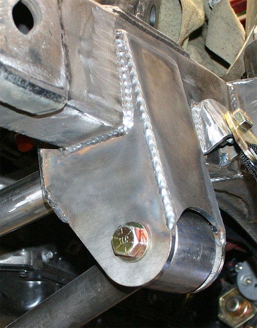 Jeep YJ/CJ Trac Bar Mount (Frame Side) Kit, shown here with tube support. Jeep YJ/CJ Trac Bar Mount (Frame Side) Kit, shown here with tube support.