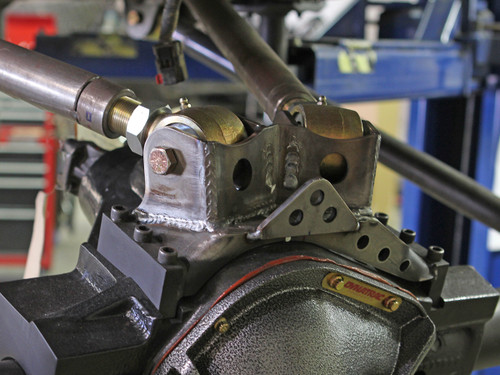 GenRight's Upper Rear Control Arm Mount on a Dynatrac axle bridge. GenRight's Upper Rear Control Arm Mount on a Dynatrac axle bridge.