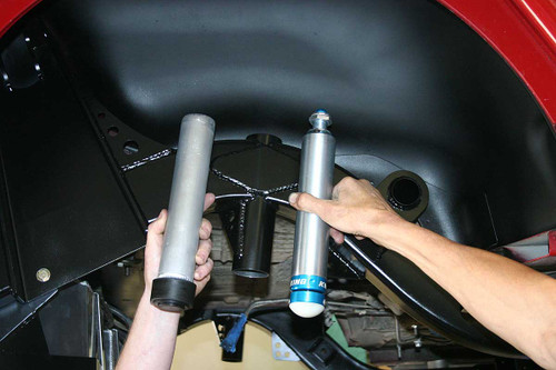 Same length as a compressed air bump stop, so you can upgrade down the road Same length as a compressed air bump stop, so you can upgrade down the road