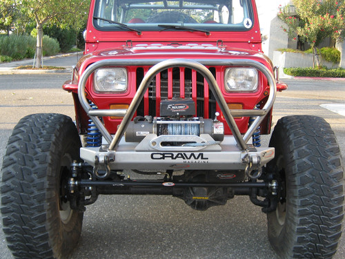 Jeep YJ Boulder/Grill Guard Front Bumper, installed Jeep YJ Boulder/Grill Guard Front Bumper, installed