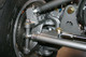 Closeup of the mount on a hi-steer arm