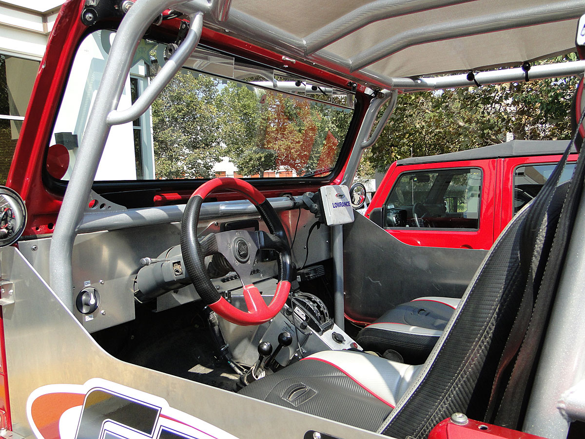 Jeep YJ Laser Cut Aluminum Dash w/ Switch Panel | GenRight Off Road