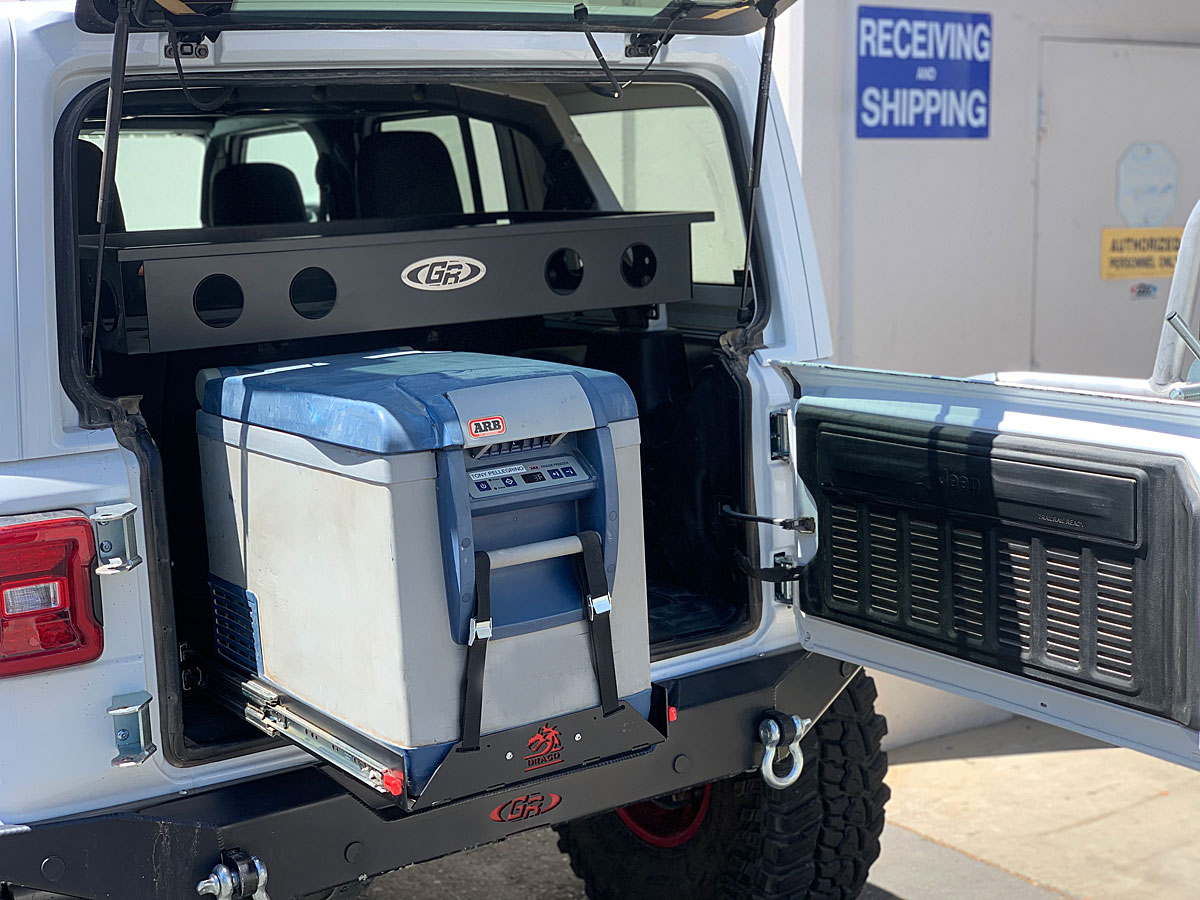 Jeep Refrigerators | Drago Fridge Slide for Jeep Wrangler | GenRight Off  Road