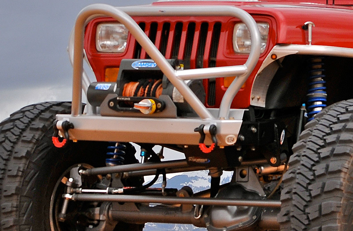 YJ Steering Box Skid Plate GenRight Jeep Parts