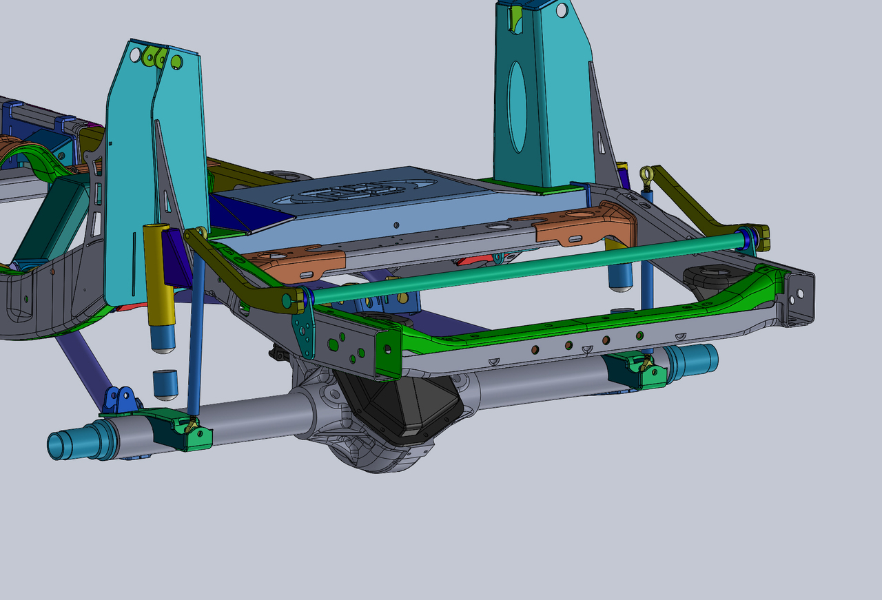 Jeep Wrangler JK Rear Sway Bars GenRight Off Road