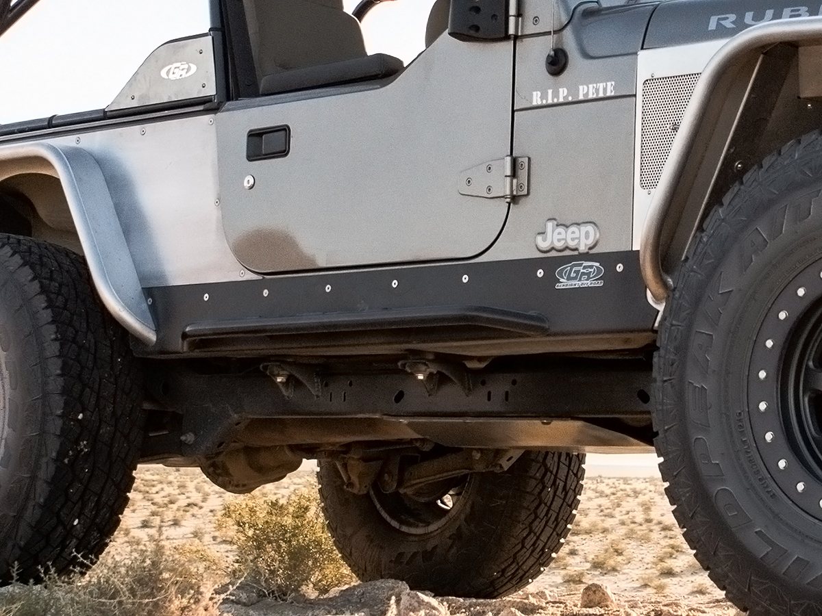 Jeep Wrangler Rock Sliders | Jeep Rocker Guards | TJ Standard Rocker Guards  | GenRight Jeep Parts