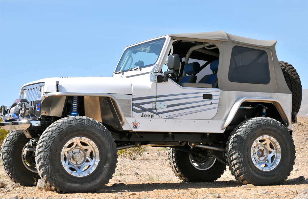 YJ Full Corner Guards (Standard) - Aluminum | GenRight Jeep Parts