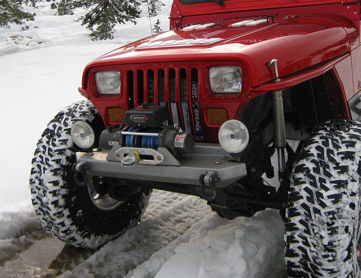 YJ Stubby Style Front Bumper - Steel | GenRight Jeep Parts