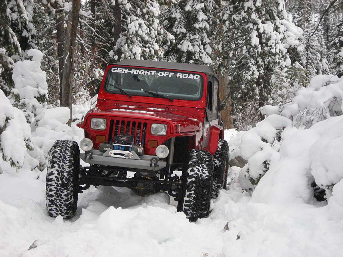 YJ Stubby Style Front Bumper - Steel | GenRight Jeep Parts